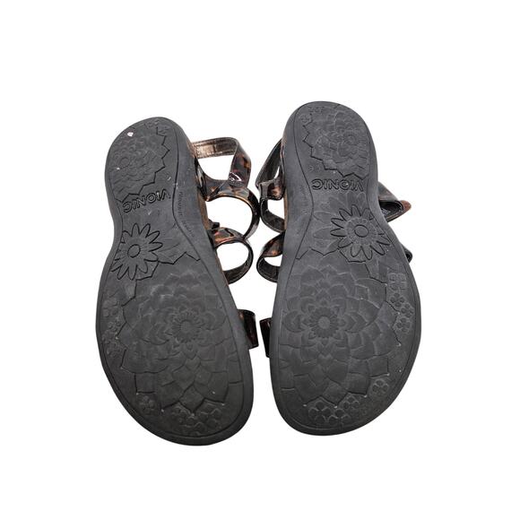 Vionic 10 Amber Flat Gladiator Comfort Sandal Tortoise Shell Coastal Classic - Picture 4 of 6